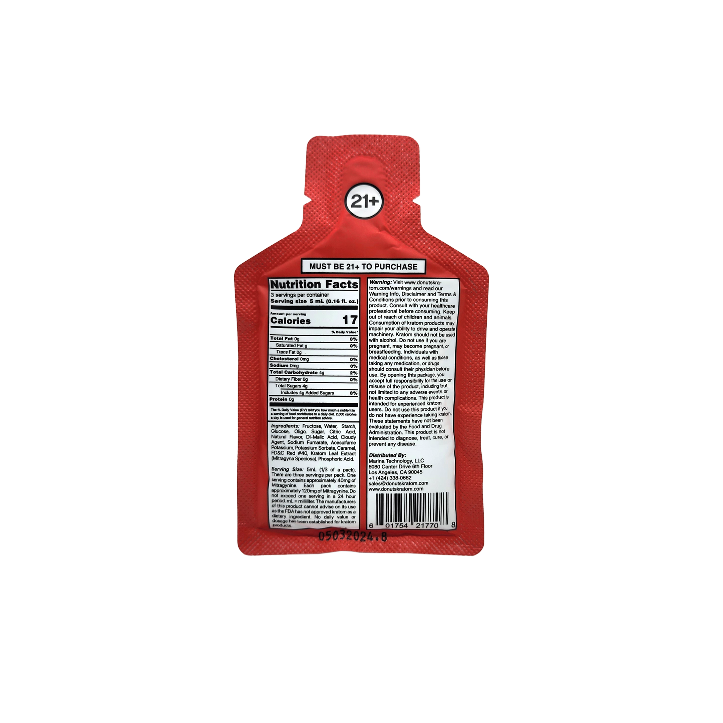 Donuts Kratom Extract - Raspberry Jelly