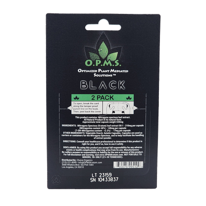 OPMS Black Kratom Extract Capsules