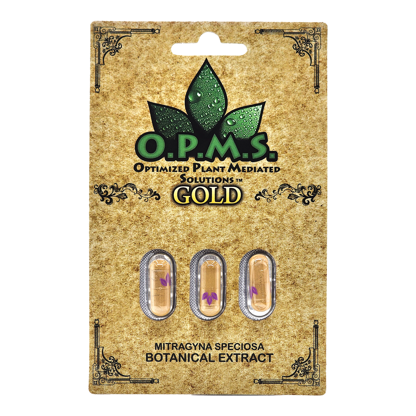 OPMS Gold Kratom Extract Capsules